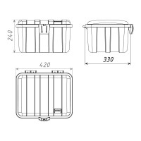 Ящик для песка firebox 2 (Красный) FB20L1 (по 1 шт. в коробке) 53259