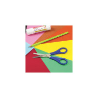 Ножницы Пифагор 135 мм, с линейкой, цвет ассорти, в картонной упаковке с европодвесом 231163