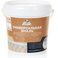 Эмаль универсальная акриловая глянцевая ЭКСПЕРТ белый 0,8 кг 29070