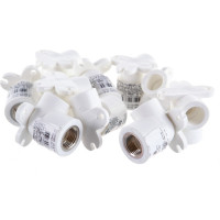 Комбинированный угольник с креплением PRO AQUA PP-R ВР белый, 20 мм, 1/2" PA28008Pb