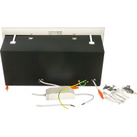 Карданный светодиодный светильник FERON 2x30W 5400 Lm, 4000К, 35 градусов, белый, AL212 29780
