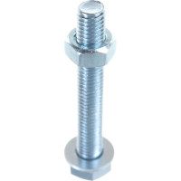 Болт с ш/г полная резьба DIN 933 Качественный КРЕПЕЖ набор 8х55 25 шт 0301045 КЧ