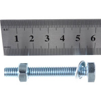 Болт с ш/г полная резьба DIN 933 Качественный КРЕПЕЖ набор 8х55 25 шт 0301045 КЧ