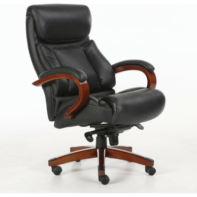 Офисное кресло, дерево, натуральная кожа, черное, BRABIX Infinity EX-707 531826