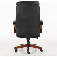 Офисное кресло, дерево, натуральная кожа, черное, BRABIX Infinity EX-707 531826