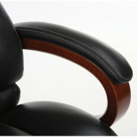 Офисное кресло, дерево, натуральная кожа, черное, BRABIX Infinity EX-707 531826