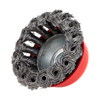 Щетка для МШУ чашка (65 мм, М14, крученая металлическая проволока) Калибр 00000041854