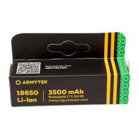 Аккумулятор Armytek 18650 Li-Ion c защитой 3500 mAh A00205