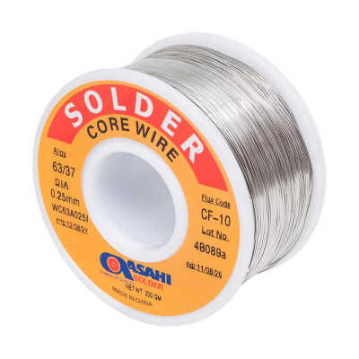 Припой (0.25 мм, 0.2 кг, Sn63/Pb37, CF10 флюс RA) ASAHI 00-00000058