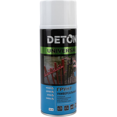 Аэрозольный универсальный грунт Deton белый UNIVERSAL 520 мл 126933 DTN-A70823