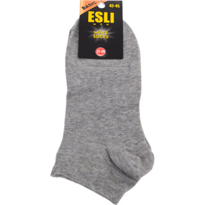 Мужские носки ESLI basic короткие, 18с-98/1спе, р.42-45, серый 1001332180040016000