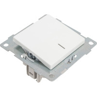 Выключатель GUSI ELECTRIC Ugra 1 клавиша, индикация, СУ, 10А, 250В, белый С11В18-001