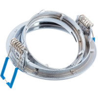 Светильник ЭРА KL1A CH литой простой пов. MR16,12V/220V, 50W хром C0043656