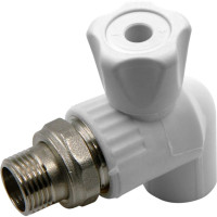 Угловой кран для радиатора РОСТерм ПП 25х3/4 НР radtapangPPR25-3/4in