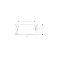Накладной алюминиевый профиль Elektrostandard LL-2-ALP006 для LED ленты (под ленту до 11mm) a041811