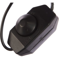 Шнур с плоской вилкой и диммером Smartbuy 1,7 метра черный ШВВП 2х0,75мм2 SBE-06-P07-b