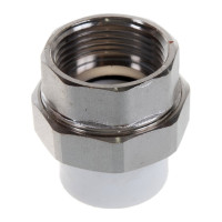 Комбинированная муфта СТМ ПЛАСТ PP-R, разъемная, с внутренней резьбой, DN 25х1" CPRF2501