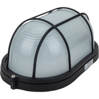 Светильник IEK НПП/НПБ, 1202, овал, решетка, 100Вт, IP54, ИЭК, черный LNPP0-1202-1-100-K02