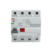 Устройство защитного отключения EKF DV 4P 80А/30мА AC AVERES rccb-4-80-30-ac-av