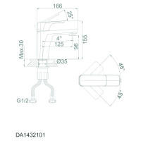 Смеситель для раковины DQ DA1432115