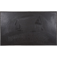 Резиновый коврик SUNSTEP В гостях хорошо, а дома лучше! 45х75 см, черный 31-073