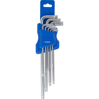 Набор Г-образных ключей Forsage TORX экстра длинных 9 предметов в пластиковом держателе F-5098XL(6539)