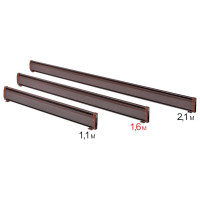 Электрический плинтусный обогреватель Mr.Tektum SmartLine 1,6м 675Вт коричневый AG-SMART16-BRL