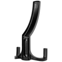 Крючок мебельный трехрожковый Kerron матовый черный KR-0340-BL