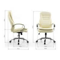 Компьютерное кресло Woodville tomar кремовое 1742
