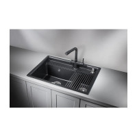 Кухонная мойка GRANULA KS-7302 ЧЕРНЫЙ