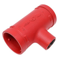 Переходной тройник под резьбу GROOVEX 3"x1 1/4", 89x42 мм, ДУ 80x32 мм TPR8942