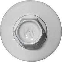 Саморез для сэндвич-панелей HARDWEX ТМ HWX5-P10-6.3/5.5x190 мм, св.№3, RUSPERT, RAL 9010, 50 шт. 5190002407817