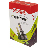 Автолампa-LED (аналог ксенона) SKYWAY H7(K40) 9-36V 40W 6000-6500K CSP3570 1-конт, белая, 2 шт., радиатор вентилятор охл. S08701033