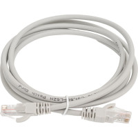 Неэкранированный патч-корд Cabeus U/UTP, категория 5е, 2xRJ45/8p8c, серый, LSZH, 2м PC-UTP-RJ45-Cat.5e-2m-LSZH