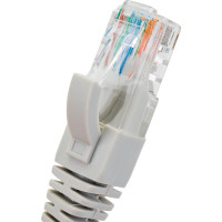 Неэкранированный патч-корд Cabeus U/UTP, категория 5е, 2xRJ45/8p8c, серый, PVC, 0.15м PC-UTP-RJ45-Cat.5e-0.15m