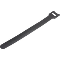 Хомут для кабеля Cabeus липучка с мягкой застежкой, 180x14 мм, черный, 10 шт. CLAMP-180-BK