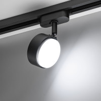 Трековый светильник RITTER Artline поворотный диск 82x30mm GX53 230В алюминий 4м2 черный 59924 5
