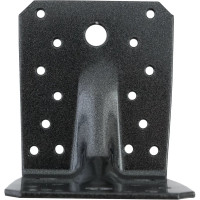 Уголок ALBERTS DURAVIS перфорированный, усиленный, черный перламутр, 105x105x90 мм 301880