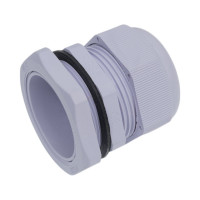 Сальник ГОФРОМАТИК pg 36 пластик (22-32мм) ip68 серый zeta30911