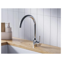 Кухонный смеситель Dorff Logic поворотный, хром D3007000