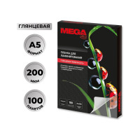 Пленка-пакет для ламинирования ProMega office А5 154x216 мм 200 мкм глянцевая, 100 шт в упаковке 254697