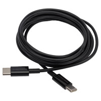 Дата-кабель More Choice Smart USB 3.0A PD 60W быстрая зарядка для Type-C Type-C TPE 2м K71Sa Black