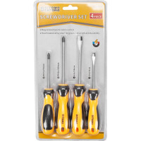 Набор отверток SITOMO SL5.5x75, SL6.5x100, PH1x75, PH2x100, CrV, 4шт. 856499