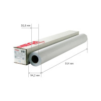 Бумага широкоформатная InkJet Комус 80г 914ммх45м 50,8мм 132533