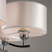 Подвесная люстра Citilux Эвита с белыми абажурами CL466150