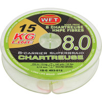 Плетеная леска WFT KG x8 Chartreuse150/012 1D-C-493-012