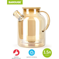 Стеклянный заварочный чайник BAROUGE BF-515/36 с фильтр-пружиной, 1500 мл BF-515 1500 мл/чайник