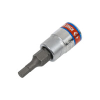 Насадка бита торцевая Hex 1/8", 1/4"DR, L = 37 мм KING TONY 203504S