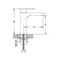 Смеситель для раковины Shevanik S8701H