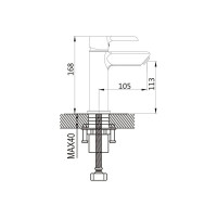 Смеситель для раковины Shevanik с гигиеническим душем S6071H